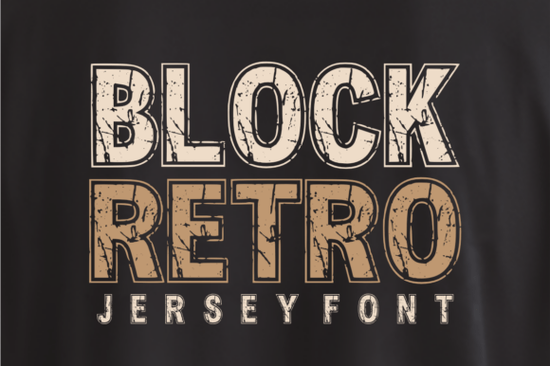 Block Retro Font